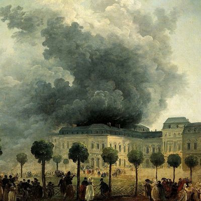 L'incendie du Théatre du Palais Royal le 8 juin 1781, Hubert Robert
