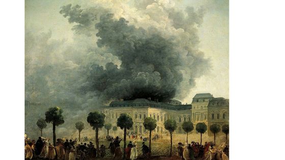 L'incendie du Théatre du Palais Royal le 8 juin 1781, Hubert Robert ©Getty - DeAgostini