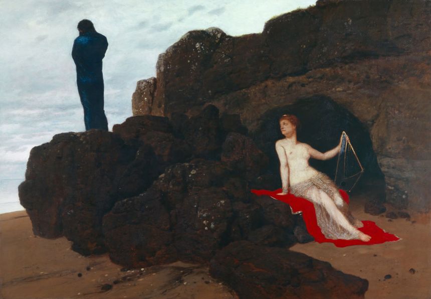Amoureuse d'Ulysse, la nymphe Calypso le retient dans sa grotte...