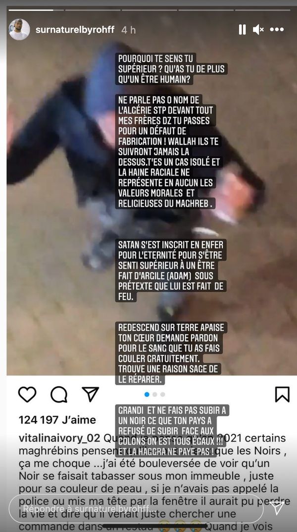 La story Instagram de Rohff