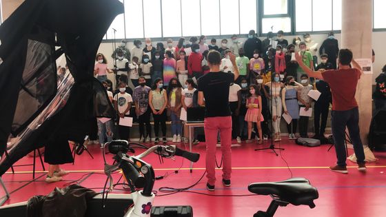 Les élèves du Collège Gustave Courbet de Pierrefitte ©Radio France - Sofia Anastasio