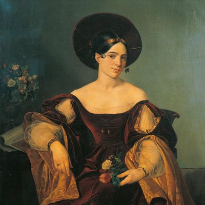Maria Malibran (1808-1836) en costume de Desdemona dans l’opéra « Otello ». Collection du musée de la Scala