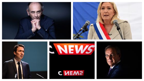 Eric Zemmour / Marine Le Pen / Guillaume Peltier / CNEWS / Thierry Mariani ©AFP - J. SAGET / FRANCOIS LO PRESTI / GUILLAUME SOUVANT / L.BONAVENTURE / M. BUREAU