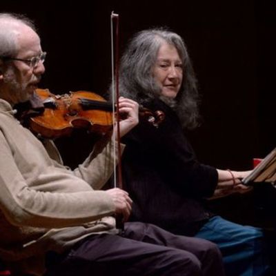 Martha Argerich, piano et Gidon Kremer, violon, en répétition