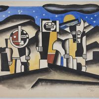 Projet de décor pour La Création du monde, 1923 Gouache de Fernand Léger (1881–1955)