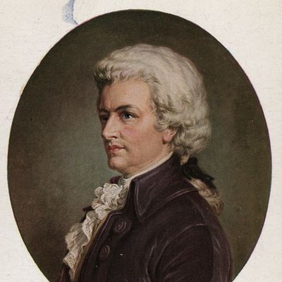 Portrait du compositeur autrichien Wolfgang Amadeus Mozart