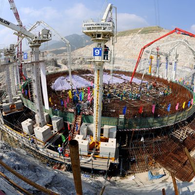 14/12/2018, province de Guangdong (Chine), construction de l'EPR de Taishan