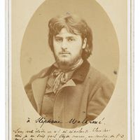 Germain Nouveau, Photo de Germain Nouveau avec dédicace à Stéphane Mallarmé
