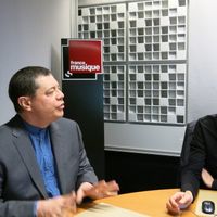 France Musique, studio 361... Philippe Blay & Philippe Venturini (g. à d.)