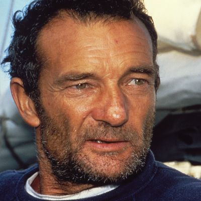 Eric Tabarly lors de la "Route du Rhum" en 1982