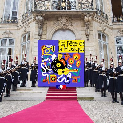 Cour d'honneur de l'Hôtel Matignon à Paris