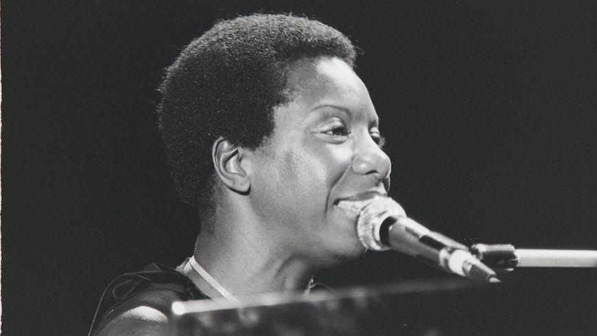 Nina Simone à Montreux en 1976 - Photo de georges Braunschweig