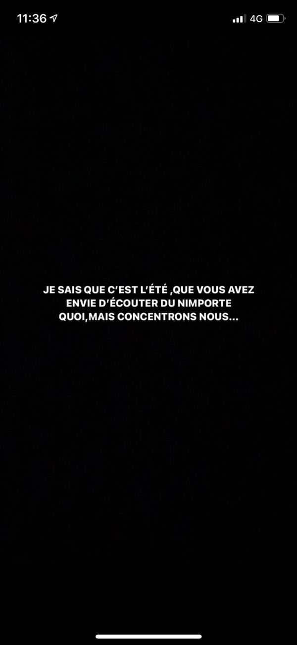 capture d'écran Instagram