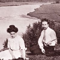 Le compositeur Alexandre Scriabine et se seconde épouse Tatiana Schloezer