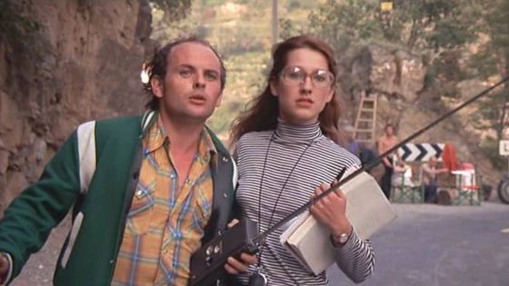 Jean-François Stévenin et Nathalie Baye dans La Nuit américaine, de François Truffaut (1973) - Crédits : Les Films du Carosse