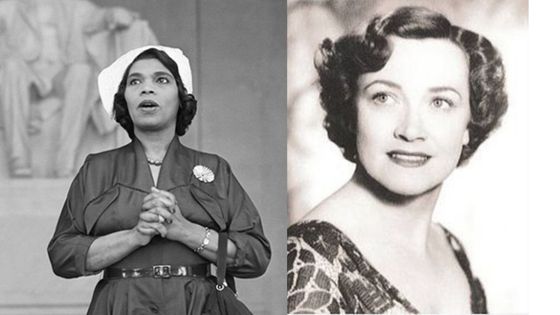 Marian Anderson (1897 - 1993) au Lincoln Memorial à Washington D.C. / Kathleen Ferrier (1912 - 1953)