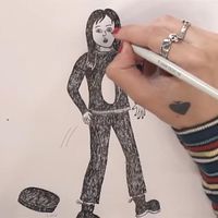 Capture écran de la vidéo Simone F. Baumann : Comment dessiner "Simone et moi" ?