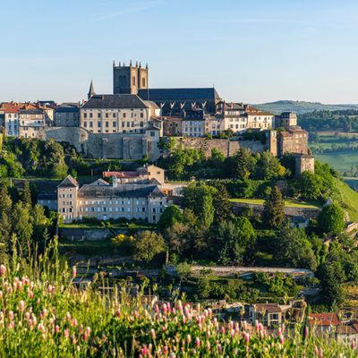 La ville de Saint-Flour dans le Cantal.