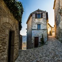 Village de Lacoste dans le département du Vaucluse.