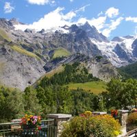 La Meije et ses glaciers, vus de La Grave, lieu où Olivier Messiaen avait pour habitude de séjourner