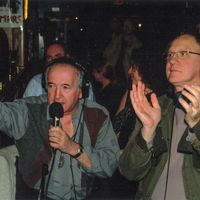 2004 : Claude Carrière et Jean Delmas pendant un Jazz Club au Petit Journal
