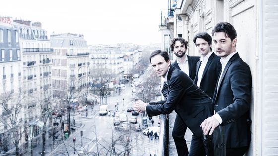 Le Quatuor Eclisses : Gabriel Bianco, Arkaïtz Chambonnet, Pierre Lelièvre et Benjamin Valette - Lyodoh Kaneko