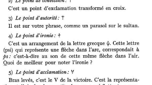 Les points imaginés par Hervé Bazin dans "Plumons l'oiseau", en 1966.