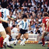 Argentine vs Belgique pendant la coupe du monde 1982 en Espagne