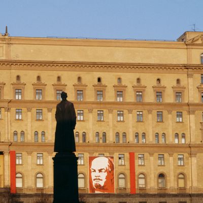 Le siège du KGB à Moscou, photo prise en 1982.
