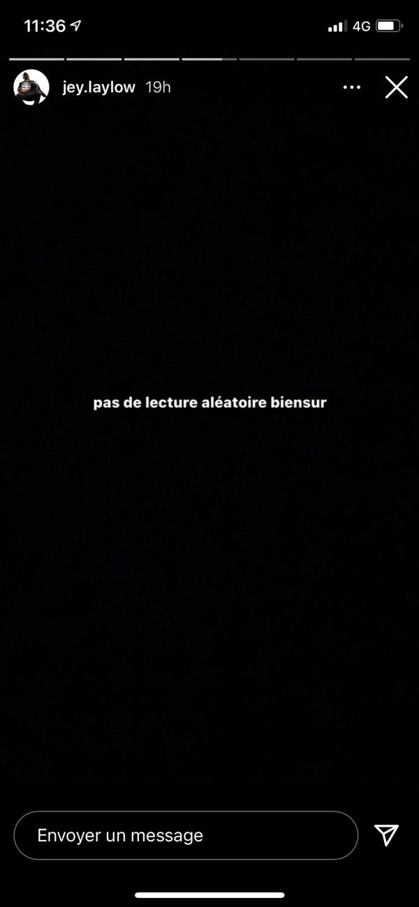 Capture d'écran Instagram
