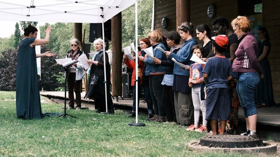 L'atelier du chant dans les Jardins lyriques de l'ensemble vocal Sequenza 93. - Anna Margueritat/Sequenza