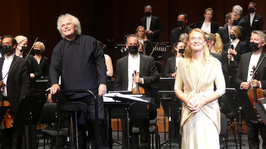 Sir Simon Rattle et la mezzo-soprano Magdalena Kožená mercredi soir sur la scène du Grand Théâtre de Provence
