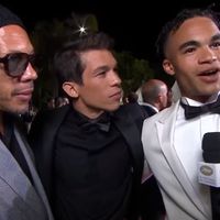 JoeyStarr, Sandor Funtek et Théo Christine - capture vidéo Festival de Cannes (Canal +)