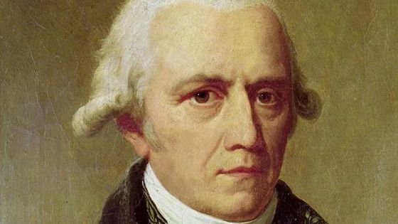 Jean-Baptiste Pierre Antoine de Monet, chevalier de La Marck, dit Jean-Baptiste de Lamarck (1744–1829), savant botaniste français. Tableau peint par Charles Thévenin (1764–1838)