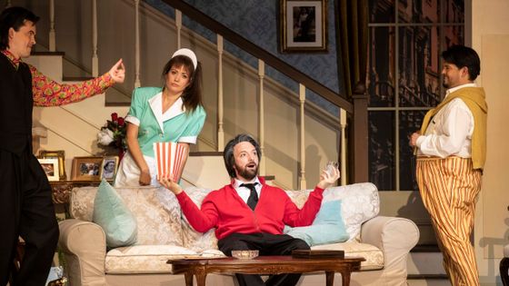 Mozart, Les Noces de Figaro, répétitions – mise en scène Lotte de Beer, dir. Thomas Hengelbrock : Andrè Schuen (Figaro), Julie Fuchs (Susanna), Gyula Orendt (Le Comte), Emilano Gonzalez Toro (Basilio) - Photo by Jean-Louis Fernandez / Festival d’Aix-en-Provence 2021