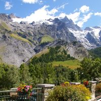 La Meije et ses glaciers, vus de La Grave, lieu où Olivier Messiaen avait pour habitude de séjourner