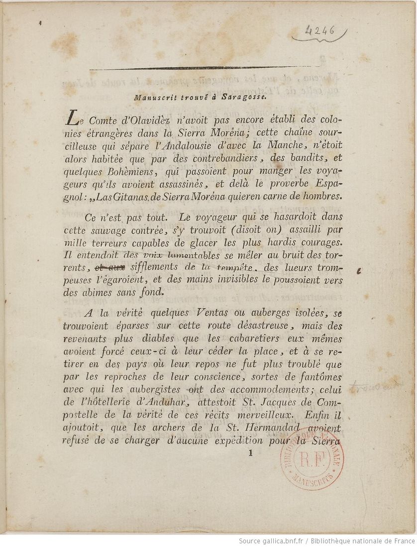Roger Caillois : "Le roman "Manuscrit trouvé à Saragosse" ou "La Duchesse d'Avila" de Jan Potocki est une oeuvre exceptionnelle" - Ép. 12/14 - Nuit des Manuscrits
