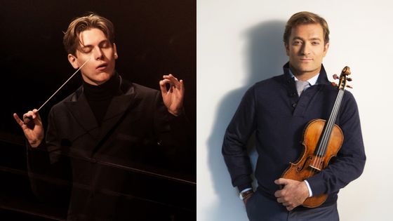 Le chef d'orchestre Klaus Mäkelä et le violoniste Renaud Capuçon - Photo by Mathias Benguigui / Pasco and Co et by Simon Fowler / Erato