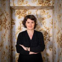 Portrait de Christine Germain-Donnat au musée de la Chasse et de la nature