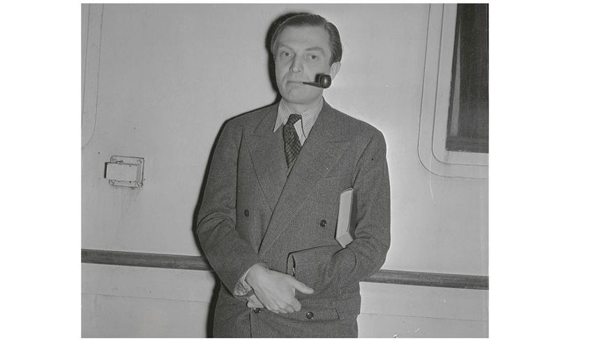 Alexander Tcherepnine, à son arrivée à New York à bord du Bremen le 20 janvier 1938