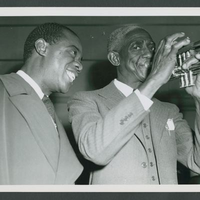 Louis Armstrong et Bunk Johnson à San Fransisco en 1943