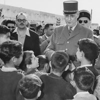 Général De Gaulle en Algérie en 1957