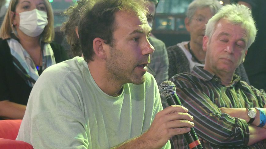 Parmi les musiciens conviés pour échanger avec Roselyne Bachelot, Fidel Fourneyron, nouvel artiste résident à Jazz sous les Pommiers