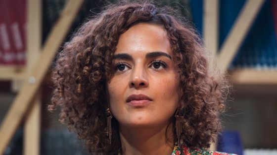 Leïla Slimani à la foire du livre de Francfort en octobre 2017 ©AFP - John MACDOUGALL