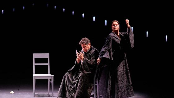 Macbeth (Luca Salsi) et Lady Macbeth (Anna Netrebko) sur scène@Wiener Staatsoper