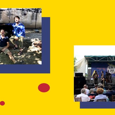 Edredon Senisible, Canoa sur le parvis de l'Astrada le 27 juillet 2021 - Jazz In Marciac