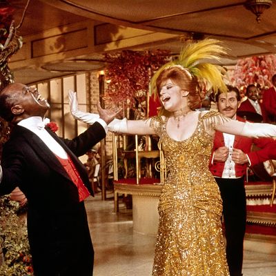 Louis Armstrong et Barbra Streisand dans le film musical Hello Dolly, en 1969