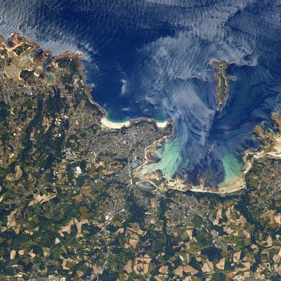 Perros Guirrec vu de l'ISS