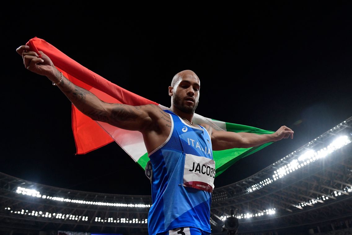Marcel Jacobs è il simbolo della vittoria dell'Italia alle Olimpiadi di Tokyo.