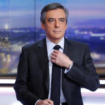 François Fillon, alors candidat à la présidentielle, au "20h" de TF1, le 26 janvier 2017.